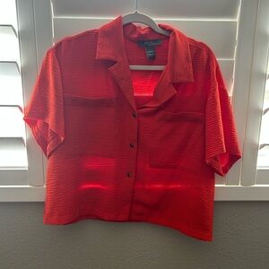 Olivia & Martin Red Textured Shirt